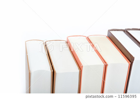 A stack of books on a white background. A stack of books on a white background. 11596395