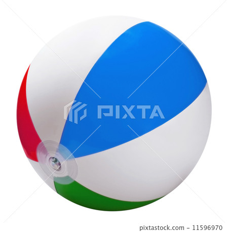 bright inflatable ball isolated bright inflatable ball isolated 11596970
