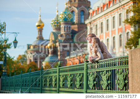 Happy couple in St.Petersburg, Russia 11597177