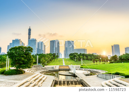 Sunset at Lingang Park (Yokohama City, Kanagawa Prefecture) 11598723