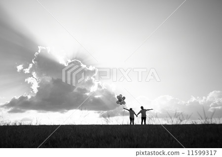 Black and white couple 11599317