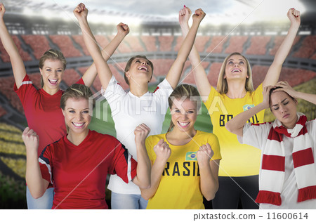 Composite image of various football fans Composite image of various football fans 11600614