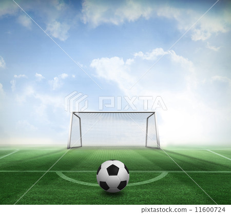 Composite image of black and white football Composite image of black and white football 11600724