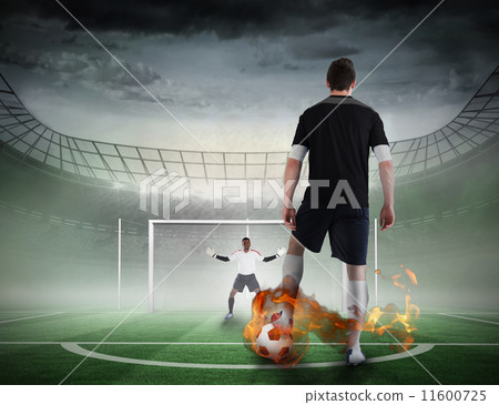 Football player about to take a penalty Football player about to take a penalty 11600725