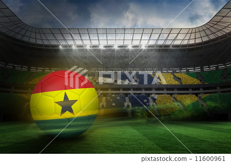 Composite image of football in ghana colours Composite image of football in ghana colours 11600961