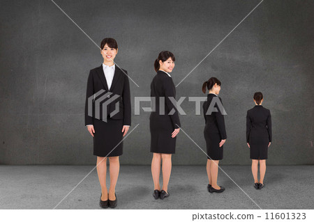 Composite image of multiple image of businesswoman 11601323