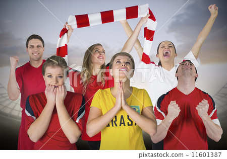 Composite image of various football fans Composite image of various football fans 11601387