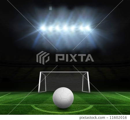 Composite image of digitally generated white leather football Composite image of digitally generated white leather football 11602016