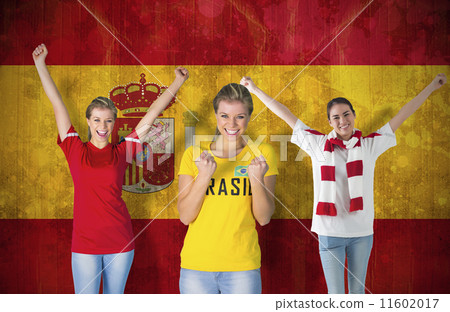 Composite image of various football fans Composite image of various football fans 11602017