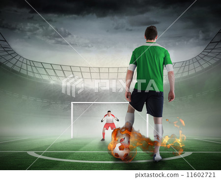 Football player about to take a penalty 11602721
