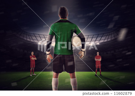 Goalie facing opposition 11602879