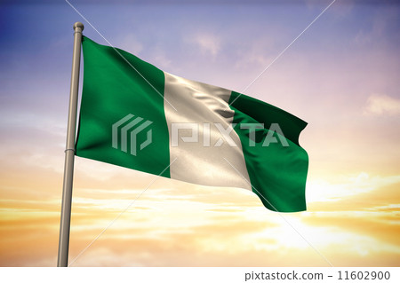 Composite image of nigeria national flag Composite image of nigeria national flag 11602900