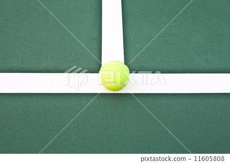 Tennis Court with ball Tennis Court with ball 11605808