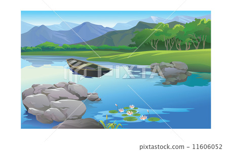 beautiful landscape in the lake beautiful landscape in the lake 11606052