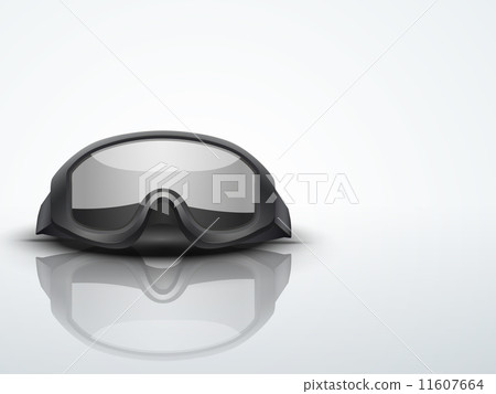 Light Background Military black goggles vector illustration Light Background Military black goggles vector illustration 11607664