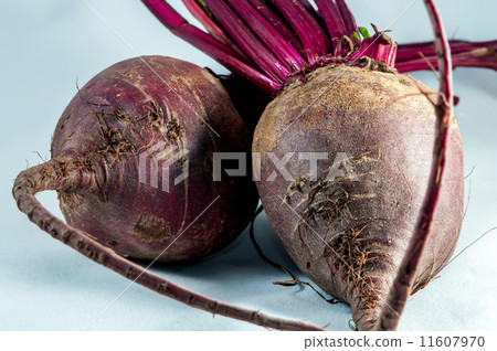 two beetroots over white background 11607970