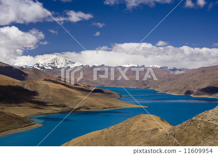 Yamdrok High Pass - Turquoise Lake - Tibet Yamdrok High Pass - Turquoise Lake - Tibet 11609954
