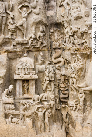 Arjunas Penance - Mahabalipuram - India Arjunas Penance - Mahabalipuram - India 11610061