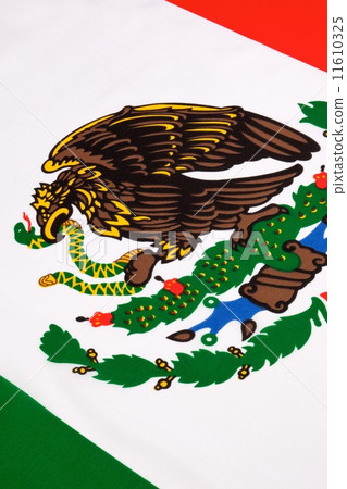 Detail on the flag of Mexico 11610325
