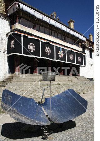 Solar Cooker near a Temple in Lhasa in Tibet Solar Cooker near a Temple in Lhasa in Tibet 11610785