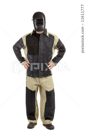 Confident welder in the mask. 11611777