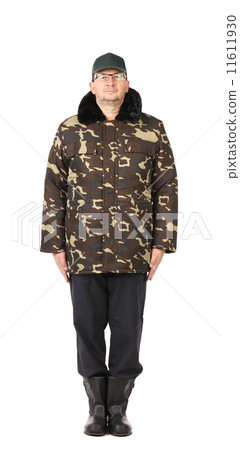 Man in military clothing. Man in military clothing. 11611930