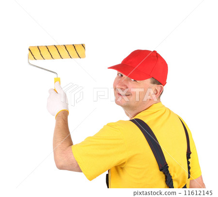 Worker with roll. 11612145