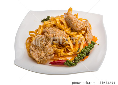 Fried noodles with pork Fried noodles with pork 11613854
