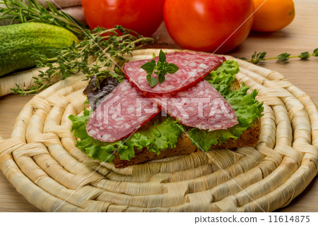 Salami sausages 11614875