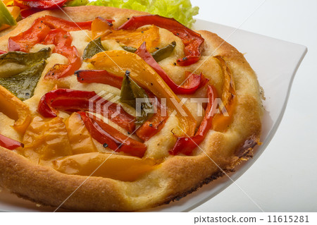 Pizza with bulgarian pepper Pizza with bulgarian pepper 11615281