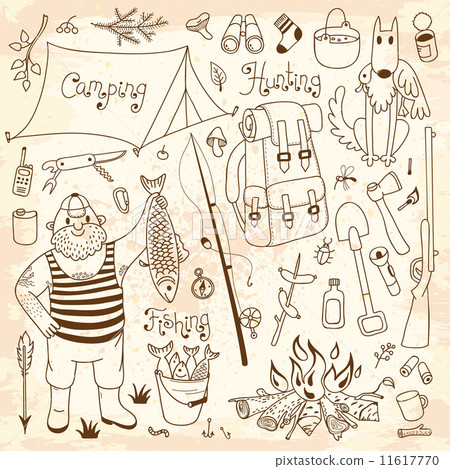 Fishing, hunting, camping set. 11617770