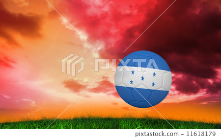 Composite image of football in honduras colours Composite image of football in honduras colours 11618179