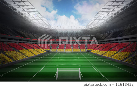 Composite image of digitally generated german national flag Composite image of digitally generated german national flag 11618432