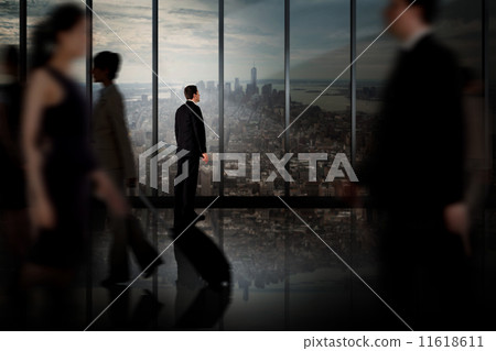 Composite image of businessman standing Composite image of businessman standing 11618611