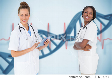 Composite image of female medical team 11619047