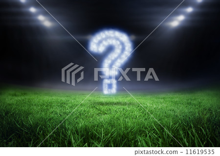 Composite image of cloud in shape of question mark 11619535