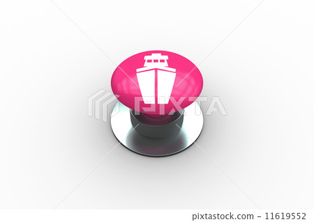 Composite image of ship graphic on button Composite image of ship graphic on button 11619552