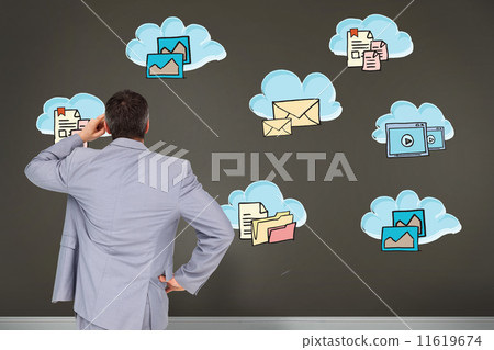 Composite image of thinking businessman 11619674