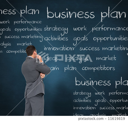 Composite image of thinking businessman Composite image of thinking businessman 11619819
