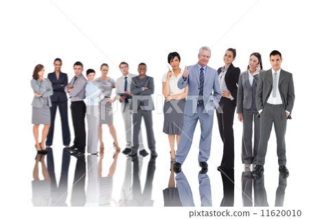 Composite image of business people 11620010