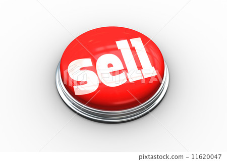 Sell on digitally generated red push button 11620047
