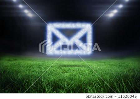 Composite image of cloud in shape of envelope Composite image of cloud in shape of envelope 11620049