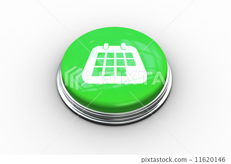 Composite image of calendar graphic on button Composite image of calendar graphic on button 11620146