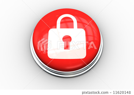 Composite image of lock graphic on button Composite image of lock graphic on button 11620148