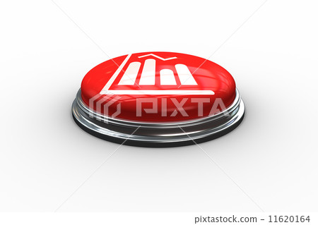 Composite image of bar chart graphic on button Composite image of bar chart graphic on button 11620164