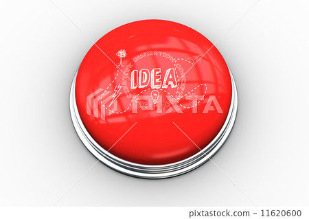 Composite image of light bulb graphic on button Composite image of light bulb graphic on button 11620600