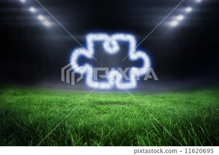 Composite image of cloud in shape of jigsaw piece Composite image of cloud in shape of jigsaw piece 11620695