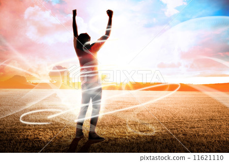 Composite image of cheering football fan Composite image of cheering football fan 11621110