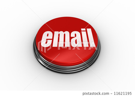 Email on digitally generated red push button Email on digitally generated red push button 11621195