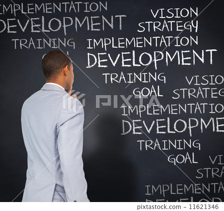 Composite image of thinking businessman Composite image of thinking businessman 11621346